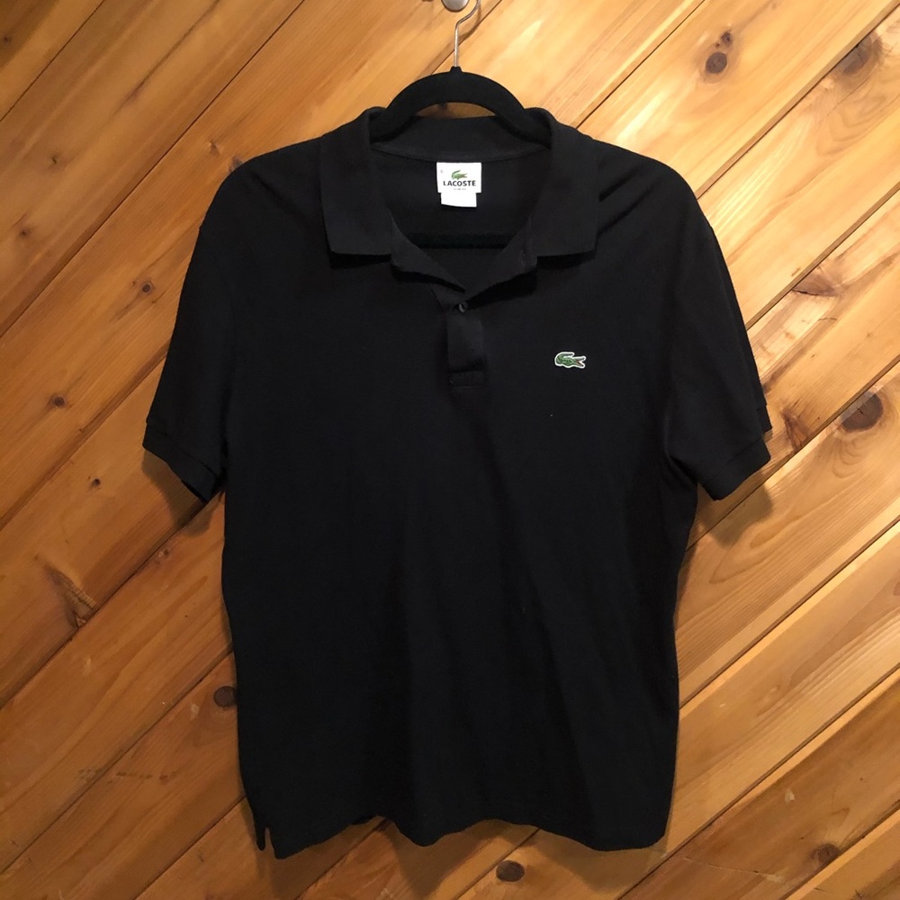 Lacoste black polo large